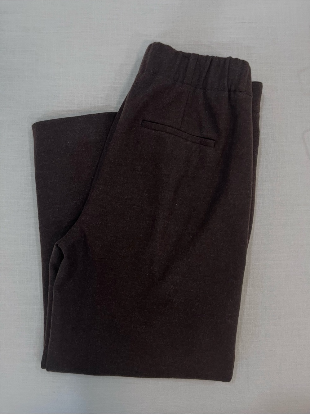 Vince 100% Wool Brown Pleated Tailored Trousers Pants Size 8 - Picture 11 of 11